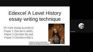 Edexcel History  A Level History essay writing technique [upl. by Hakeber]