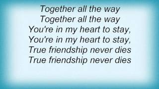 Maria Arredondo  True Friendship Lyrics [upl. by Gunar808]