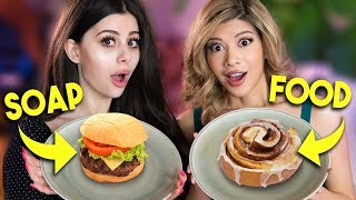 Real Food vs Soap TASTE TEST CHALLENGE w Azzyland [upl. by Hyacinthie]