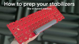 How to tune your keyboard stabilizers the trilubed method best method [upl. by Frisse]