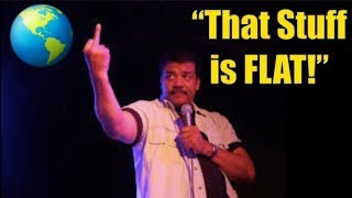 Flat Earth Neil Degrasse Tyson Tells the Truth [upl. by Tekcirc]