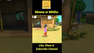 Meena cartoon in hindi  Meena or Mitthu cartoon shorts ytshorts [upl. by Munster]