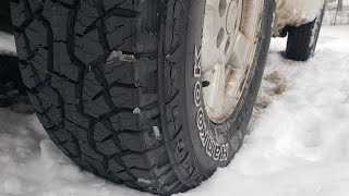 Hankook Dynapro ATM Tire Snow Test Review Dodge Durango [upl. by Negyam]