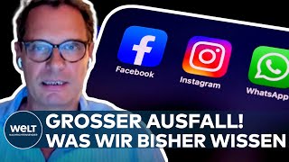 FACEBOOK INSTAGRAM WHATSAPP Was wir über die weltweite Störung bisher wissen [upl. by Artied275]