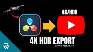 🎥 How to Export HDR 4K Video in Davinci Resolve 186 To YouTube  DJI Mini 4 Pro [upl. by Suitangi871]