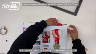 How to put your London marathon medal into the frame [upl. by Novoj]