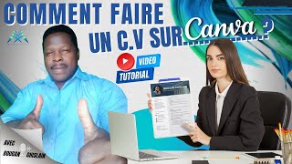 COMMENT FAIRE UN CV SUR CANVA [upl. by Ras828]