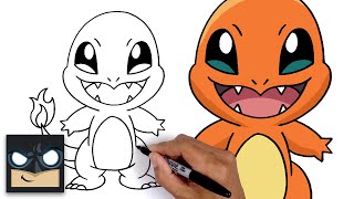 how to draw CHARMANDER easy step by step [upl. by Darej622]