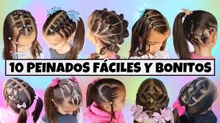 10 Peinados para Niñas en Segundos🤩Secretos Relevados Crea Estos Adorables Peinados ¡Sorprendete [upl. by Yelime]