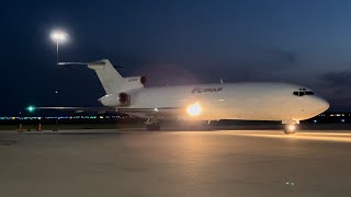 IFL Group Boeing 727200 “Super27” Takeoff from Kansas City MCI [upl. by Serdna394]