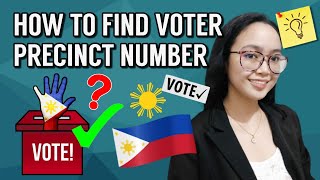 How To Find Precinct Number In Comelec Online 2022  How To Know If You Are Active Voter Philippines [upl. by Cleopatre729]