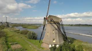 UNESCO Werelderfgoed Molens van Kinderdijk by drone [upl. by Walther263]