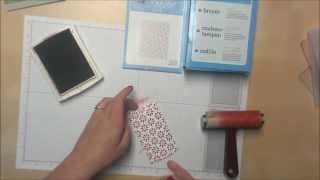 How to Color the Raised Image from an Embossing Folder [upl. by Eiwoh]