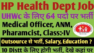 HP NHM UHWC 70 MO Pharmacist ANMclassIV job update ll HP NHM Outsource job update facts job [upl. by Tnahsin]