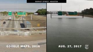 Houston Before and After Harvey [upl. by Earle]