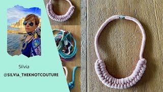 Macramè tutorial Collana Sorriso [upl. by Ennayrb85]