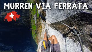 CliffEdge Walk Murren Via Ferrata in Switzerland filmed on Insta360 [upl. by Jamie]