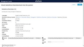 uPerform How To Updating an Existing Managed Document on the Server [upl. by Etteiluj]