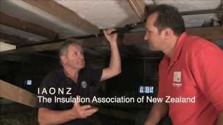 Installing underfloor insulation [upl. by Atiuqad]