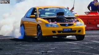 Sunday Burnouts with SS2FRY at Bathurst Autofest [upl. by Ayotas]