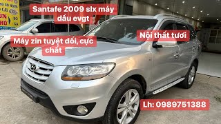 Santafe 2009 slx máy dầu evgt máy zin nội thất tươi Lh 0989751388 [upl. by Tychonn]