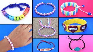 DIY 7 Easy Friendship Bracelets for beginners How to make Friendship Bands at home [upl. by Pell]