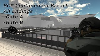 SCP Containment Breach All Endings  138 Read Description [upl. by Byers]