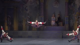 The Nutcracker Russian Dance Comparison Boston Ballet Royal Ballet Mariinsky [upl. by Kcirdle995]