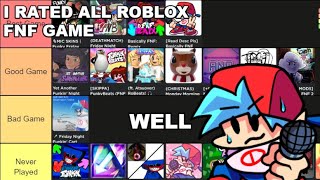 Rate All ROBLOX FNF GAME [upl. by Atilam]