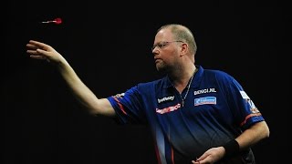 RAYMOND VAN BARNEVELD DARTS  THROWING ACTION [upl. by Ransell119]