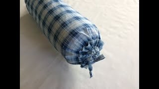 DIY Bolster Pillow And Cover Part 22  Tutorial [upl. by Bullis614]