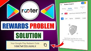 Rooter App Rewards Not Showing Problem Solved  Rooter App Google Play Redeem Code Not Showing [upl. by Nythsa803]