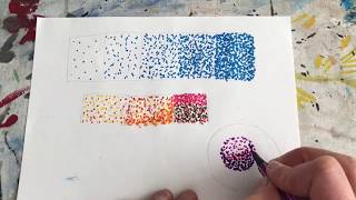 Pointillism SkillBuilder Tutorial Using Marker Video 1 [upl. by Ronyar]