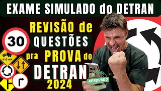 PERGUNTAS da PROVA do DETRAN 2024  EXAME TEÓRICO de LEGISLAÇÃO  SIMULADO do DETRAN QUESTÕES 2024 [upl. by Dymphia]