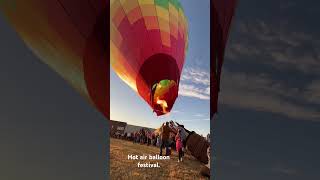 Hot air balloon festivalhotairballoon hotairballoonfestival [upl. by Elletnwahs]