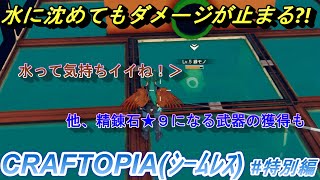 【CRAFTOPIA（シームレス）特別編】水判定が変わった？！などの対応やフォロー。ついでに★９精錬石稼ぎ [upl. by Lati]