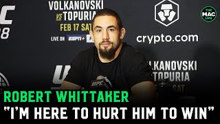 Robert Whittaker “The Dricus fight bothers me I’ll get back to him” [upl. by Suoivatnom441]