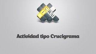 Cómo crear una actividad tipo quotCrucigramaquot en Educaplay [upl. by Urbani117]