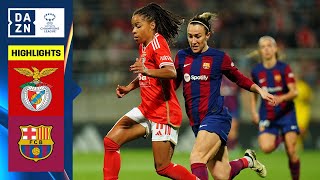 EIGHT GOAL THRILLER  Benfica vs Barcelona UEFA Womens Champions League 202324 Matchday 6 [upl. by Gwenore]