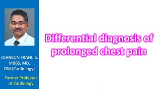 Differential diagnosis of prolonged chest pain [upl. by Bluh958]