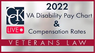 2022 VA Disability Pay Chart and Compensation Rates [upl. by Kieffer]