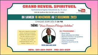 Campagne dévangélisation jour  3  Pasteur Jean Claude Louizia  112123  Live Service [upl. by Alset131]