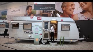 Luxushotel auf Rädern Tabbert Da Vinci 560 HTD 2021 Heckbad Das Raumwunder Caravan Salon 2020 [upl. by Aivil]