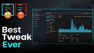The Ultimate Windows tweak 🔥  Lower than 40 CPU processes [upl. by Marentic563]
