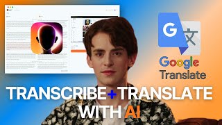 How to Transcribe and Translate Videos with GOOGLE Translate and Virbo Video Language Translator App [upl. by Enelrad99]