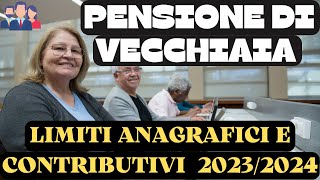 PENSIONE DI VECCHIAIA NUOVI REQUISITI 20232024 circolare INPS [upl. by Anilatak]