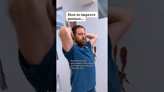 IMPROVE YOUR POSTURE WITH THIS SIMPLE CORRECTION [upl. by Ahseyt]