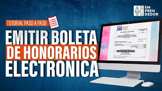 Cómo Emitir Una Boleta De Honorarios En Chile Paso A Paso 2024 [upl. by Cela]