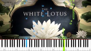 Pianissimo  The White Lotus Season 2 Cristobal Tapia De Veer  MEDIUM Piano Tutorial [upl. by Ahsoyem]