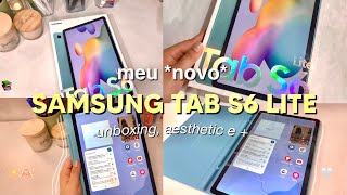 COMPREI O SAMSUNG TAB S6 LITE em 2023  review unboxing e [upl. by Meadows]